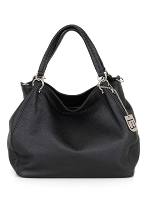 Lucca Baldi Skórzana torebka "Viareggio" w kolorze czarnym - 33 x 28 x 16 cm rozmiar: onesize