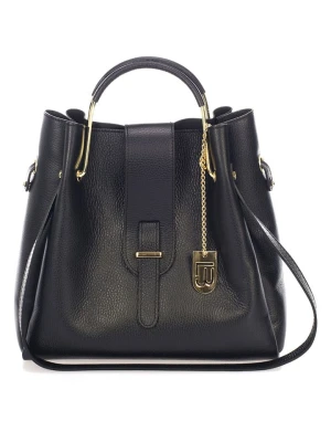 Lucca Baldi Skórzana torebka "Vinci" w kolorze czarnym - 33 x 28 x 13 cm rozmiar: onesize