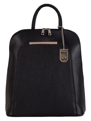 Lucca Baldi Skórzany plecak "Cervia" w kolorze czarnym - 33 x 35 x 12 cm rozmiar: onesize