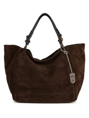 Lucca Baldi Skórzany shopper bag "Gimignano" w kolorze brązowym - 45 x 50 x 20 cm rozmiar: onesize