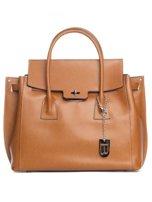 Lucca Baldi Skórzany shopper bag "Pomarance" w kolorze jasnobrązowym - 40 x 40 x 14 cm rozmiar: onesize