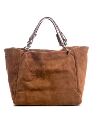 Lucca Baldi Skórzany shopper bag w kolorze brązowym - 45 x 50 x 20 cm rozmiar: onesize
