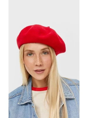 Lucky Bees Beret w kolorze czerwonym rozmiar: onesize