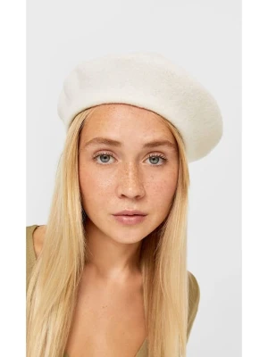 Lucky Bees Beret w kolorze kremowym rozmiar: onesize