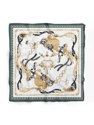 Lucky Bees Chusta w kolorze beżowo-biało-czarnym - 55 x 55 cm rozmiar: onesize