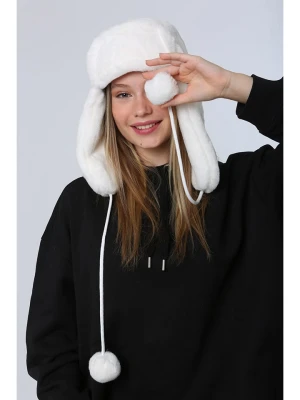 Lucky Bees Czapka w kolorze białym rozmiar: onesize