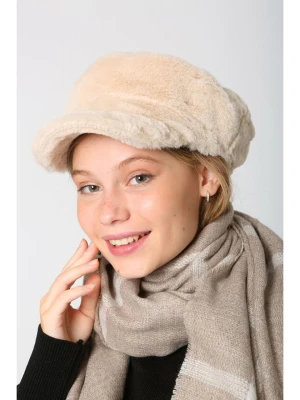 Lucky Bees Czapka w kolorze kremowym rozmiar: onesize