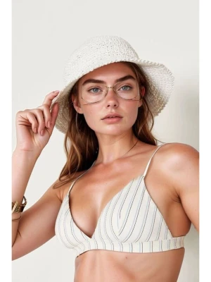 Lucky Bees Kapelusz przeciwsłoneczny w kolorze białym rozmiar: onesize