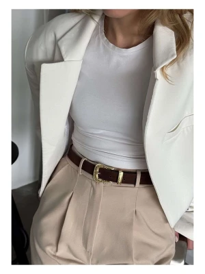 Lucky Bees Pasek w kolorze ciemnobrązowym - dł. 100 cm rozmiar: onesize