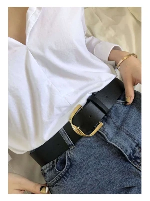 Lucky Bees Pasek w kolorze czarnym - dł. 100 cm rozmiar: onesize