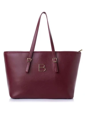 Lucky Bees Shopper bag "Aria" w kolorze bordowym - 42 x 25 cm rozmiar: onesize