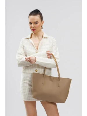 Lucky Bees Shopper bag w kolorze beżowym - 42 x 28 x 11 cm rozmiar: onesize