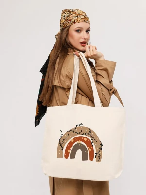 Lucky Bees Shopper bag w kolorze kremowym - 47 x 36 x 8 cm rozmiar: onesize
