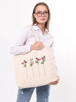Lucky Bees Shopper bag w kolorze kremowym - 47 x 36 x 8 cm rozmiar: onesize