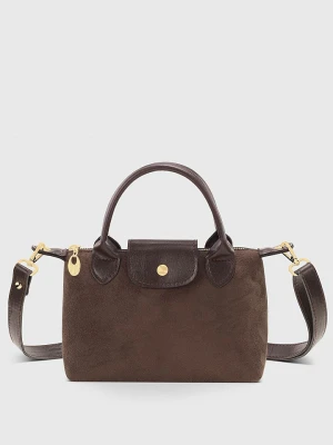 Lucky Bees Skórzana torebka w kolorze ciemnobrązowym - 24 x 16 cm rozmiar: onesize