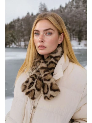 Lucky Bees Szal w kolorze beżowym - 106 x 15 cm rozmiar: onesize