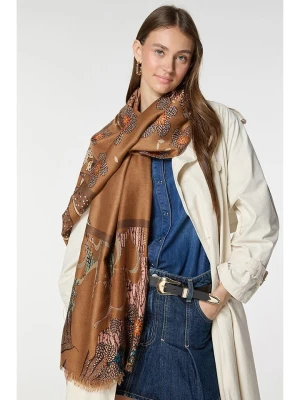 Lucky Bees Szal w kolorze brązowym - 180 x 85 cm rozmiar: onesize
