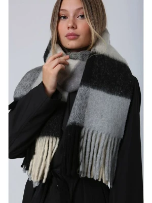 Lucky Bees Szal w kolorze czarno-szarym - 200 x 45 cm rozmiar: onesize
