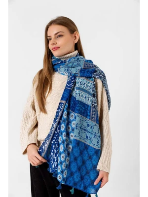 Lucky Bees Szal w kolorze niebieskim - 180 x 85 cm rozmiar: onesize