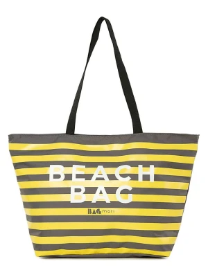 Lucky Bees Torba plażowa w kolorze żółto-szarym - 53 x 34 x 18 cm rozmiar: onesize