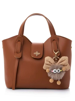 Lucky Bees Torebka "Celeste" w kolorze jasnobrązowym - 25 x 21 x 11 cm rozmiar: onesize
