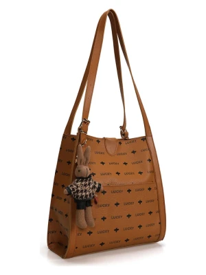 Lucky Bees Torebka w kolorze jasnobrązowym - 29 x 30 x 12 cm rozmiar: onesize