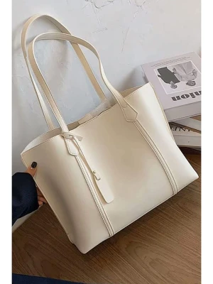 Lucky Bees Torebka w kolorze kremowym - 39 x 29 cm rozmiar: onesize