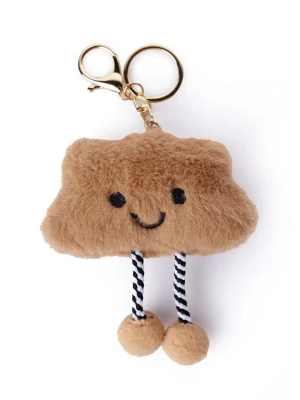Lucky Bees Zawieszka "Cloud" w kolorze jasnobrązowym do torebki/kluczy - dł. 18 cm rozmiar: onesize