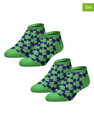 Lucky Socks Skarpety (2 pary) w kolorze zielono-granatowym rozmiar: 36-40