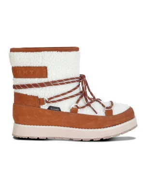 LUHTA Botki zimowe "Nauttiva" w kolorze biało-jasnobrązowym rozmiar: 41