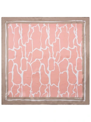 LUHTA Jedwabny szal "Nakolinna" w kolorze jasnoróżowo-beżowym - 53 x 53 cm rozmiar: onesize
