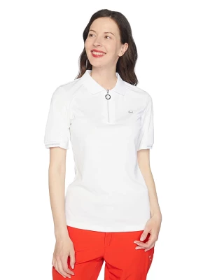 LUHTA Koszulka funkcyjna polo "Aerola" w kolorze białym rozmiar: M