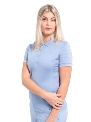 LUHTA Koszulka funkcyjna polo "Eriksdal" w kolorze błękitnym rozmiar: XL