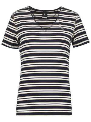 LUHTA Koszulka "Kivihaka" w kolorze granatowo-białym rozmiar: M