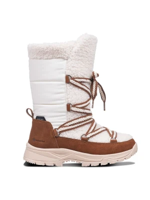 LUHTA Kozaki zimowe "Upea" w kolorze biało-brązowym rozmiar: 37
