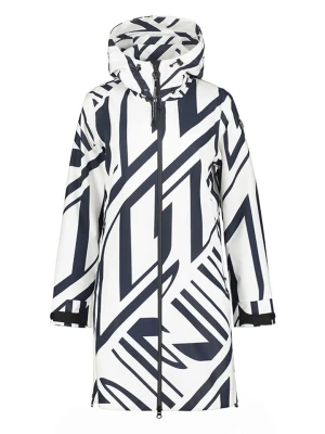 LUHTA Płaszcz funkcyjny "Ailio" w kolorze biało-granatowym rozmiar: 40