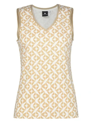 LUHTA Top "Ilttula" w kolorze beżowo-białym rozmiar: L