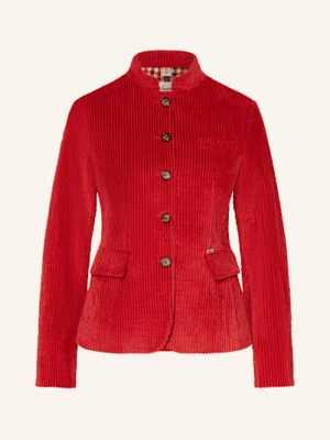 Luis Trenker Blezer Ze Sztruksu Luranda rot