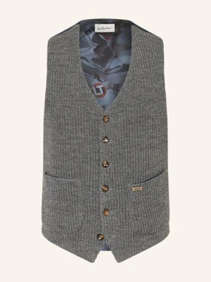 Luis Trenker Kamizelka Z Mieszanki Materiałów grau