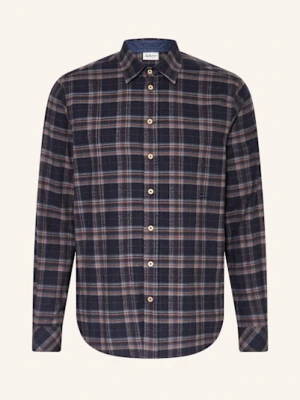 Luis Trenker Koszula Flanelowa Regular Fit blau