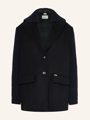 Luis Trenker Płaszcz Lugeorgina Z Mieszanki Materiałów blau