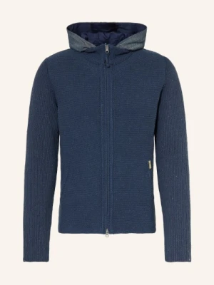 Luis Trenker Sweter Luwallace Z Odpinanym Kapturem blau
