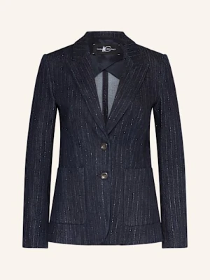 Luisa Cerano Blezer W Stylu Jeansowym Z Błyszczącą Przędzą blau