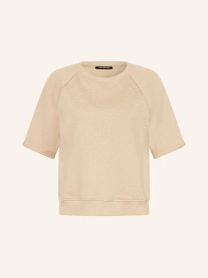 Luisa Cerano Bluza Nierozpinana Z Ozdobnymi Kamykami beige