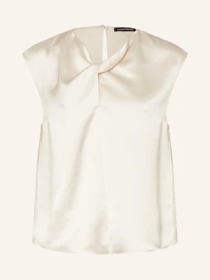 Luisa Cerano Bluzka Bez Rękawów Z Satyny weiss