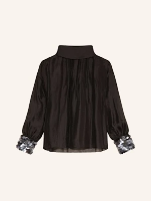 Luisa Cerano Bluzka Z Cekinami schwarz