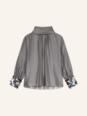 Luisa Cerano Bluzka Z Cekinami silber