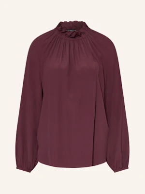 Luisa Cerano Bluzka Z Jedwabiem I Falbankami rot