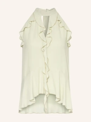 Luisa Cerano Bluzka Z Jedwabiu Z Falbanami gruen