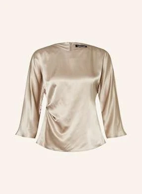 Luisa Cerano Bluzka Z Jedwabiu Z Rękawami 3/4 beige